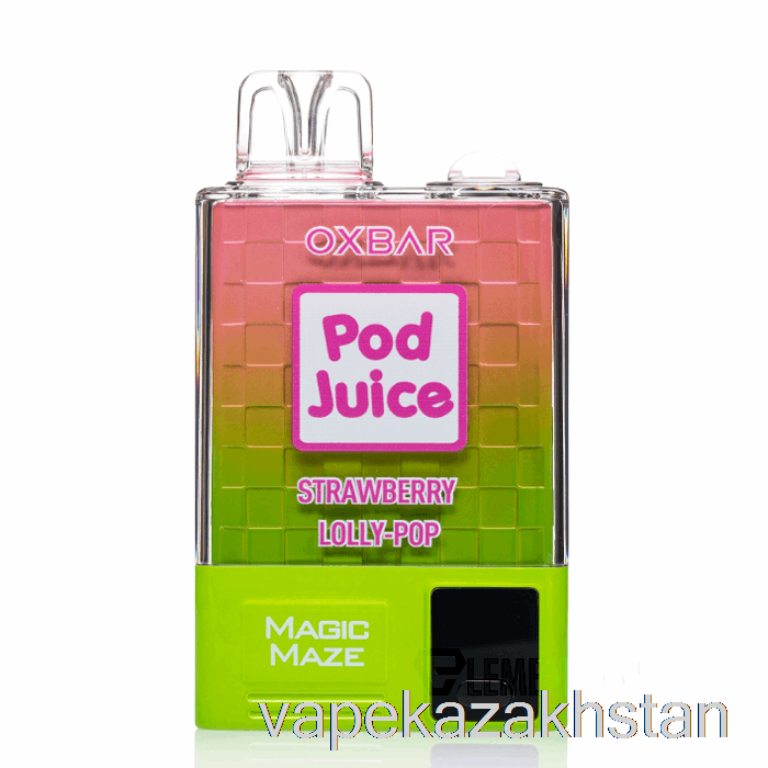 Vape Smoke OXBAR Magic Maze Pro 10000 Disposable Strawberry Lolly Pop - Pod Juice